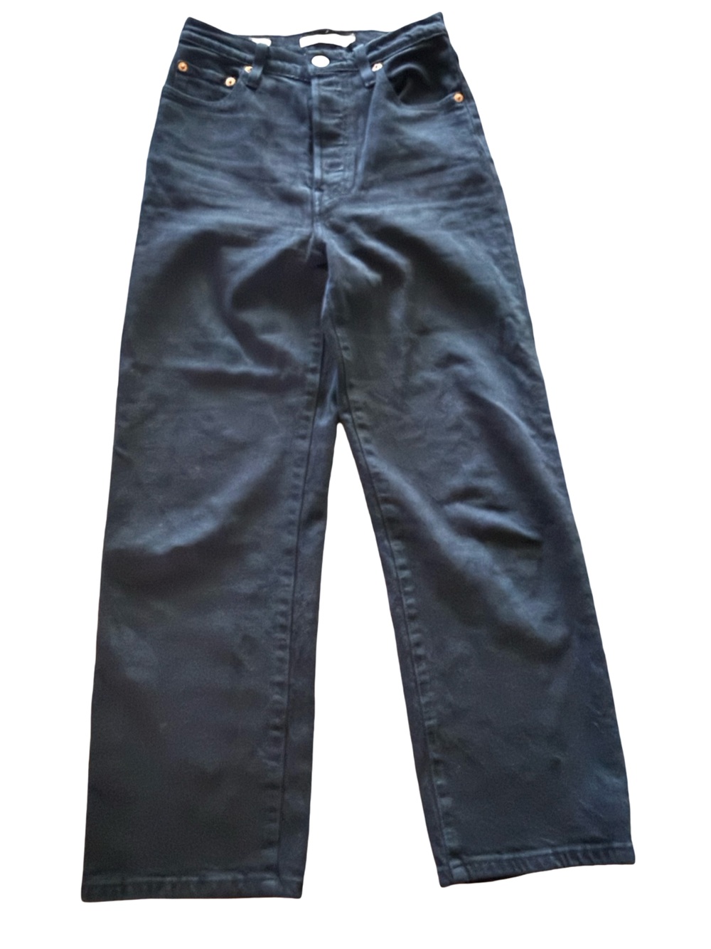 Levi’s Ribcage Straight Ankle Jeans Size 26 Black  High Rise